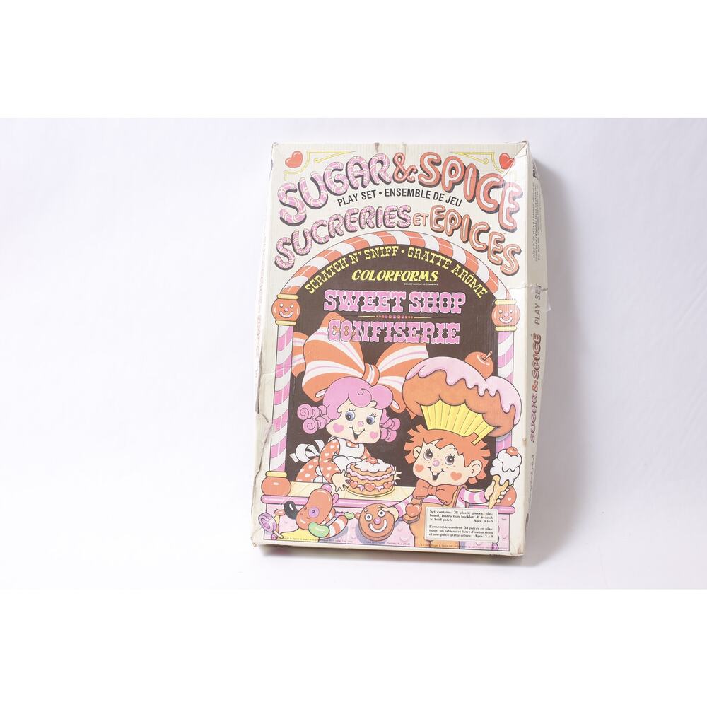 Colorforms Sugar & Spice Sweet Shop Playset 1981 Vintage ~ 260302-WH 1012